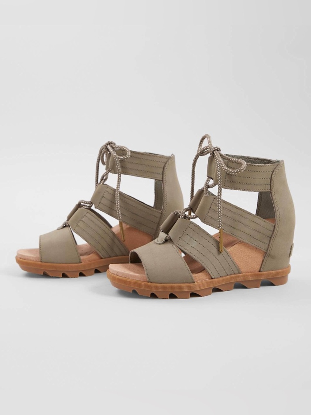 SOREL Joanie Leather Wedge Heeled Sandal
